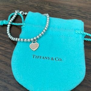 Tiffany & Co. Bracelet Heart Tag Bead Bracelet
